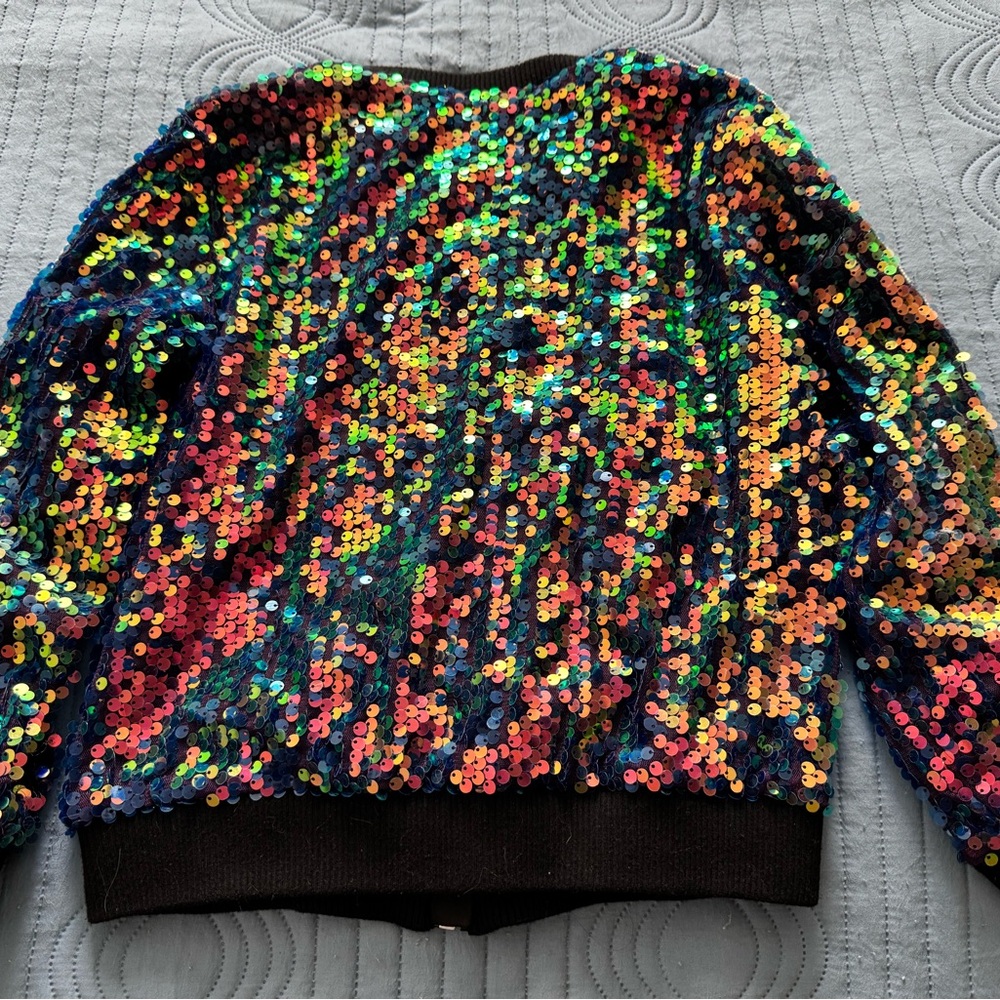 Disney D-Signed Descendants 3 Sequin Bomber Jacket - M - Picture 4 of 6